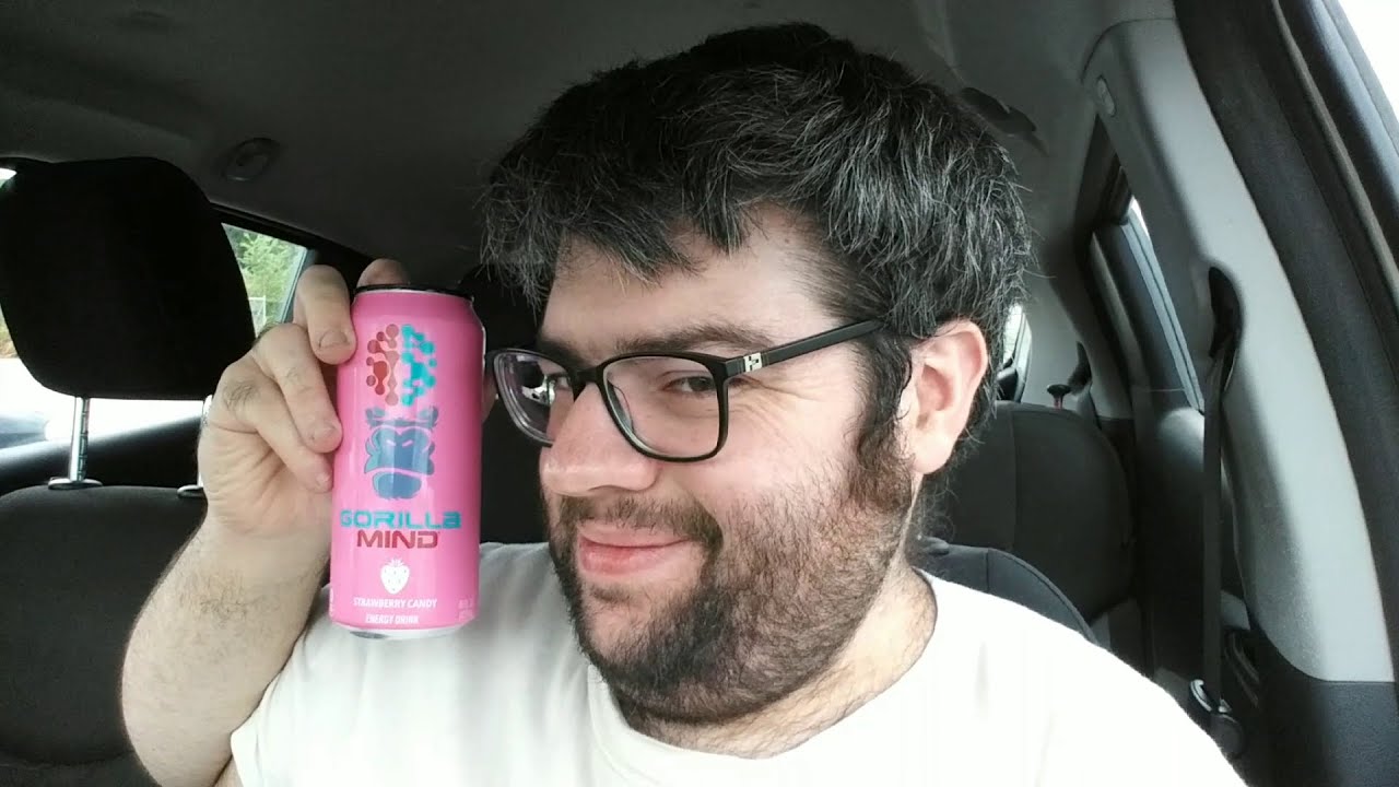 Deadcarpet Energy Drink Reviews - Strawberry Candy Gorilla Mind Energy Drink