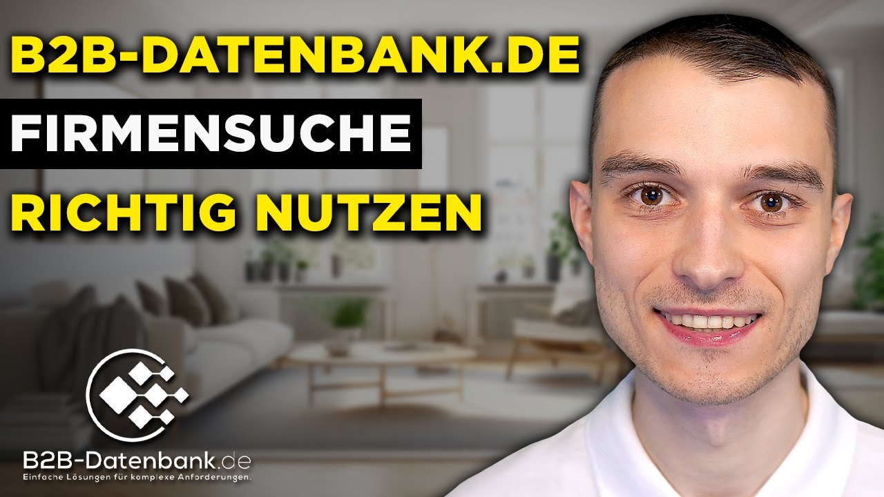 B2B Datenbank Firmensuche Erklärvideo