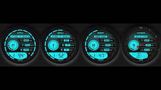 44-Aida64 Sensor Panel Skin With Backlight Color Blackwhite 1920X515