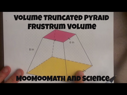 Video: How To Find The Volume Of A Truncated Pyramid