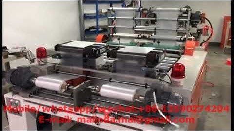 Fully Automatic Double Channel Continuous Roll Bag Making Machine