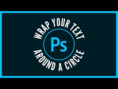 How To Wrap Text Around A Circle with Photoshop