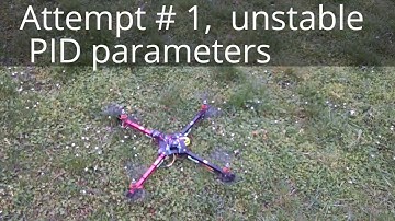 DIY quadcopter maiden flight