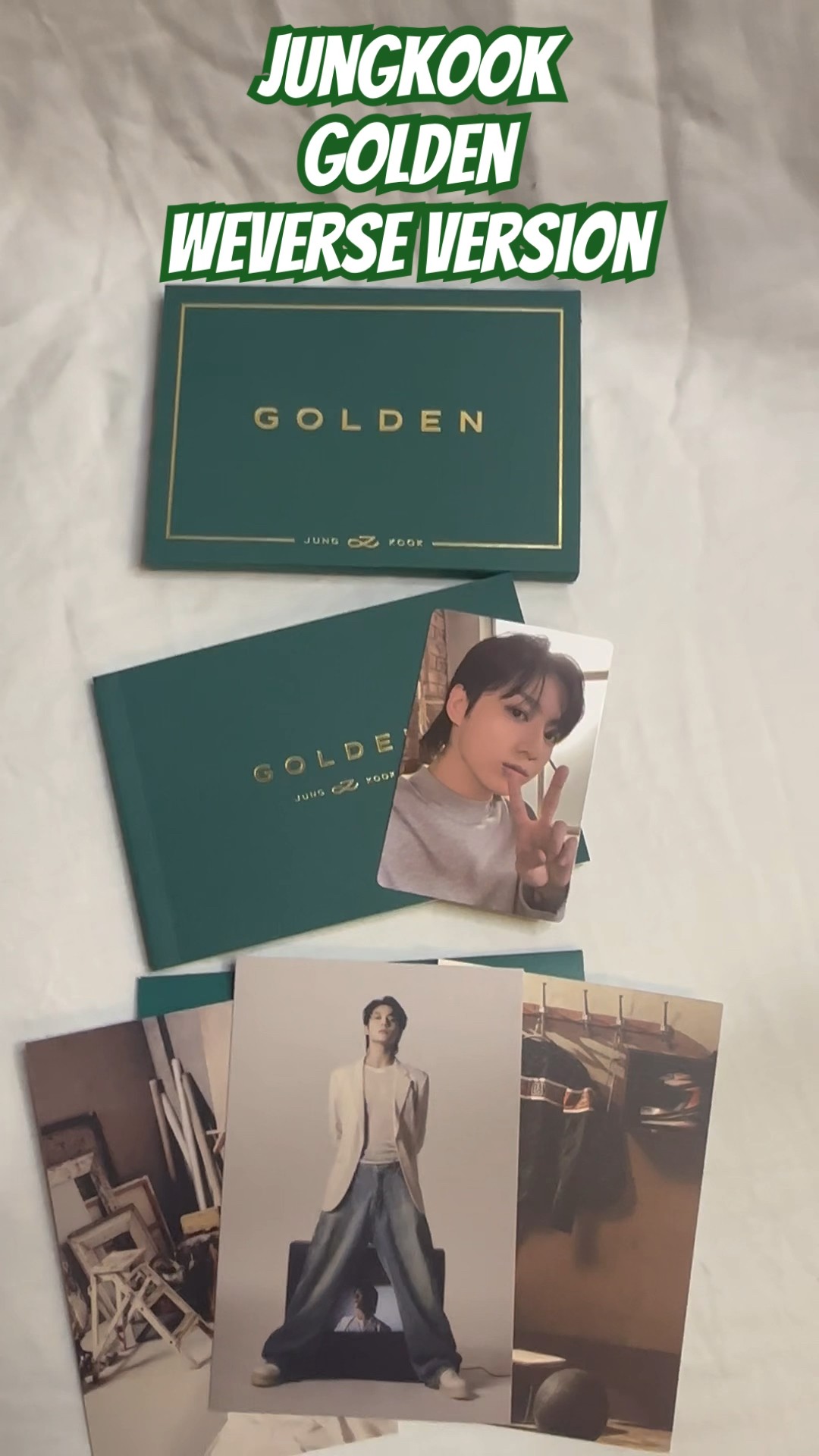 BTS Jungkook GOLDEN Weverse Albums JUNGKOOK GOLDEN Weverse USA