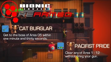 Bionic Commando Rearmed: Cat burglar and Pacifist Pride Trophy Guide
