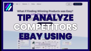 TIP to ANALYZE COMPETITORS on EBAY using ZIK ANALYTICS