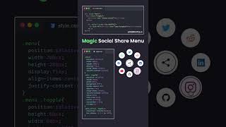 magic indicator menu  inspired social Media #shortvideo #viral  #css