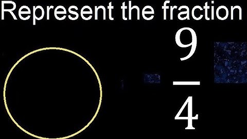 Represent 9/4 graphically . Graphic representation of fractions, graph