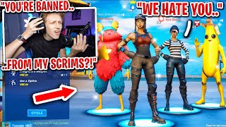 I banned a squad for teaming in my custom scrims... (I caught them cheating)