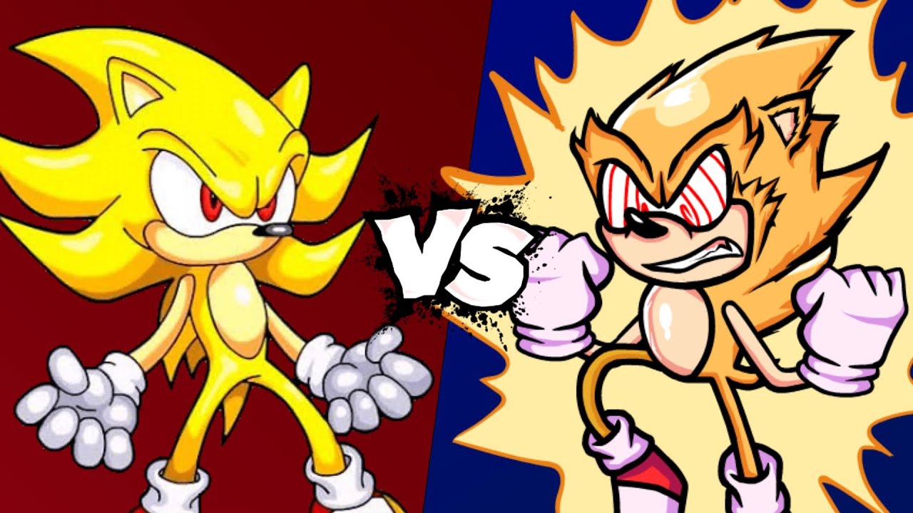 MUGEN Battle - Super Sonic vs Fleetway Sonic - YouTube
