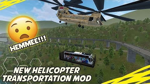 New Helicopter Transportation Mod In Bussid 😳😦 || Download it Now 😁 || Gaming With Ace 🔥