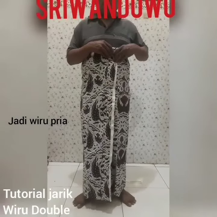 Tutorial memakai wiru jarik pria wanita