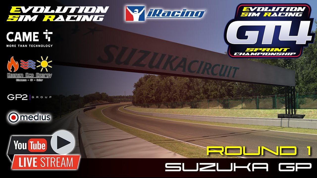 Sim Racing Evolt Racing Evolution Sim Racing - GT4 Sprint Championship - Round 1 - Suzuka GP ...