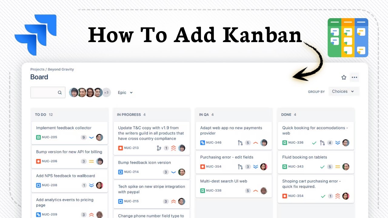 How to add Jira Kanban (For Clear Task Visualization)