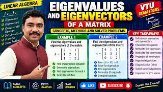 Details 📚 EIGENVALUES & EIGENVECTORS | CONCEPTS + SOLVED PROBLEMS | ENGINEERING MATHEMATICS Update