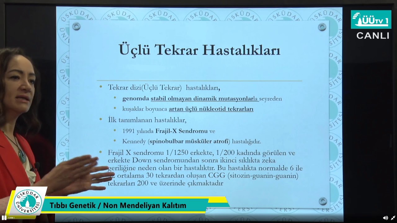 TIP Fakültesi Uzaktan Eğitim Dersleri -  Tıbbi Genetik -   Non Mendeliyan Kalıtım