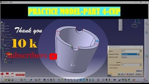 CATIA V5 PRACTICE MODEL |CUP CREATION FROM DRAWING|PART MODEL | TUTORIAL|PART 4|SCREW JACK ASSY