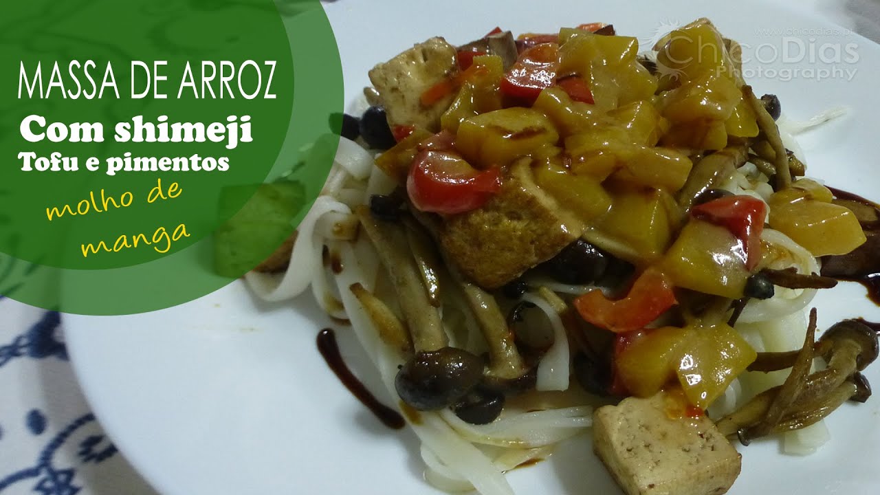 Shimeji + Tofu + Massa de arroz YouTube