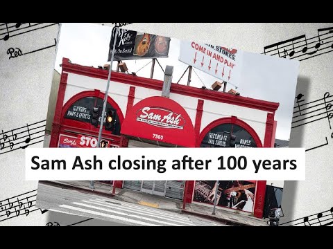 Sam Ash music store closing after 100 years - YouTube