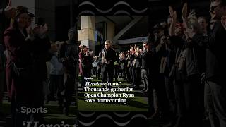 ‘Hero’s welcome’: Thousands gather for Open Champion Ryan Fox’s homecoming | RNZ