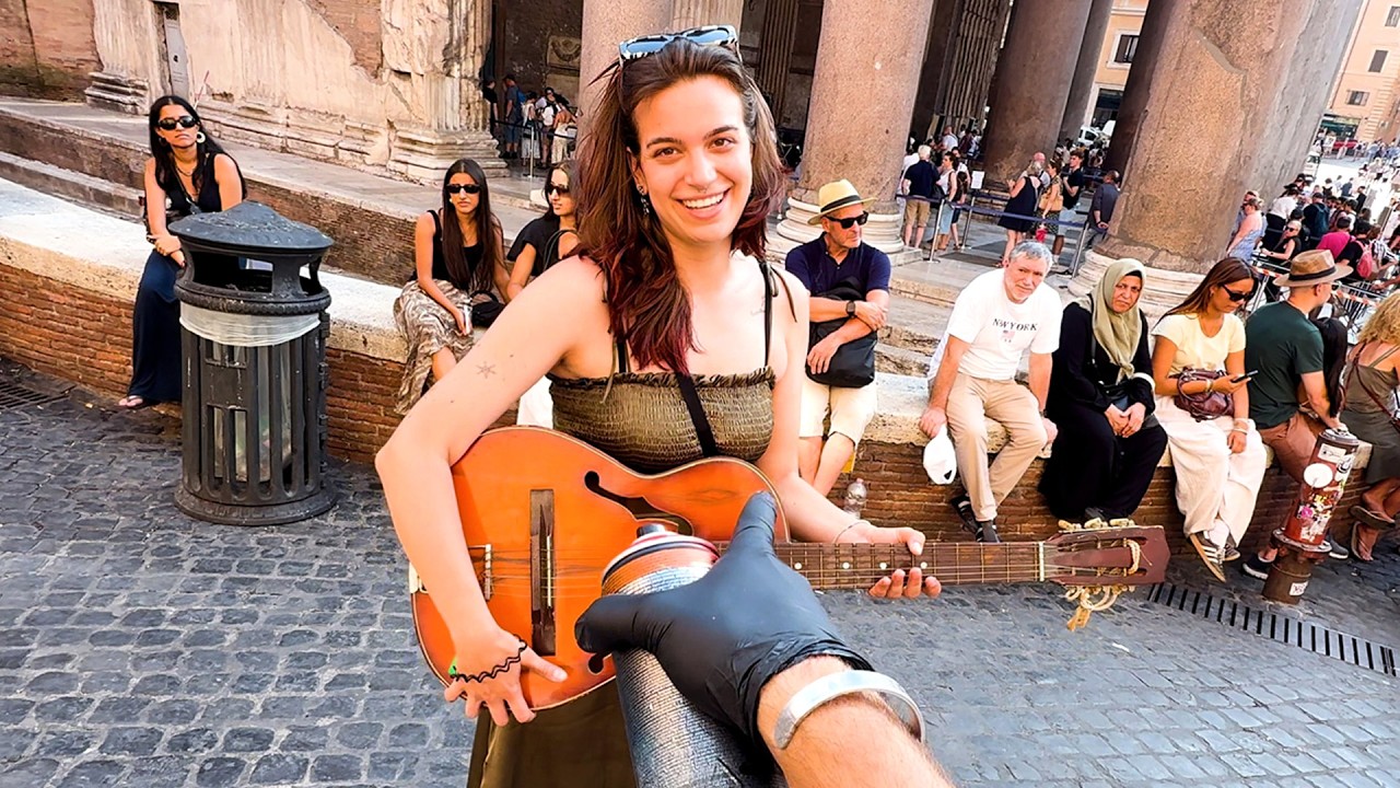 Asking An Italian Busker If I Can Upgrade Her Guitar