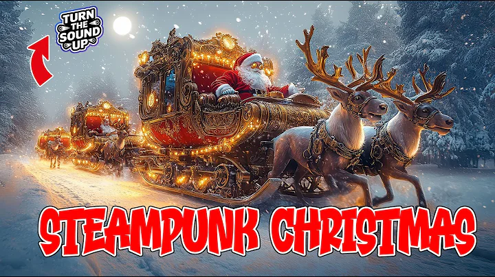 Steampunk Santa Claus vehicle. Merry Christmas !!! Ai short movie.