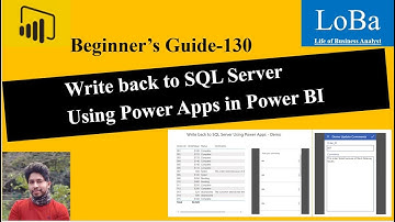 Power BI Write Back to Database | Write Back Query | Using Power Apps in Power BI| User Input in PBI