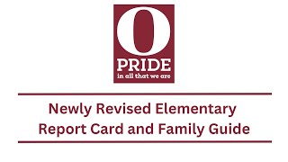 Elementary Report Card Guide