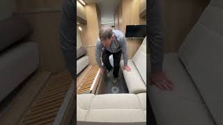 Campervan Bench Seats To Bed #shorts @TheMotorhomeMan