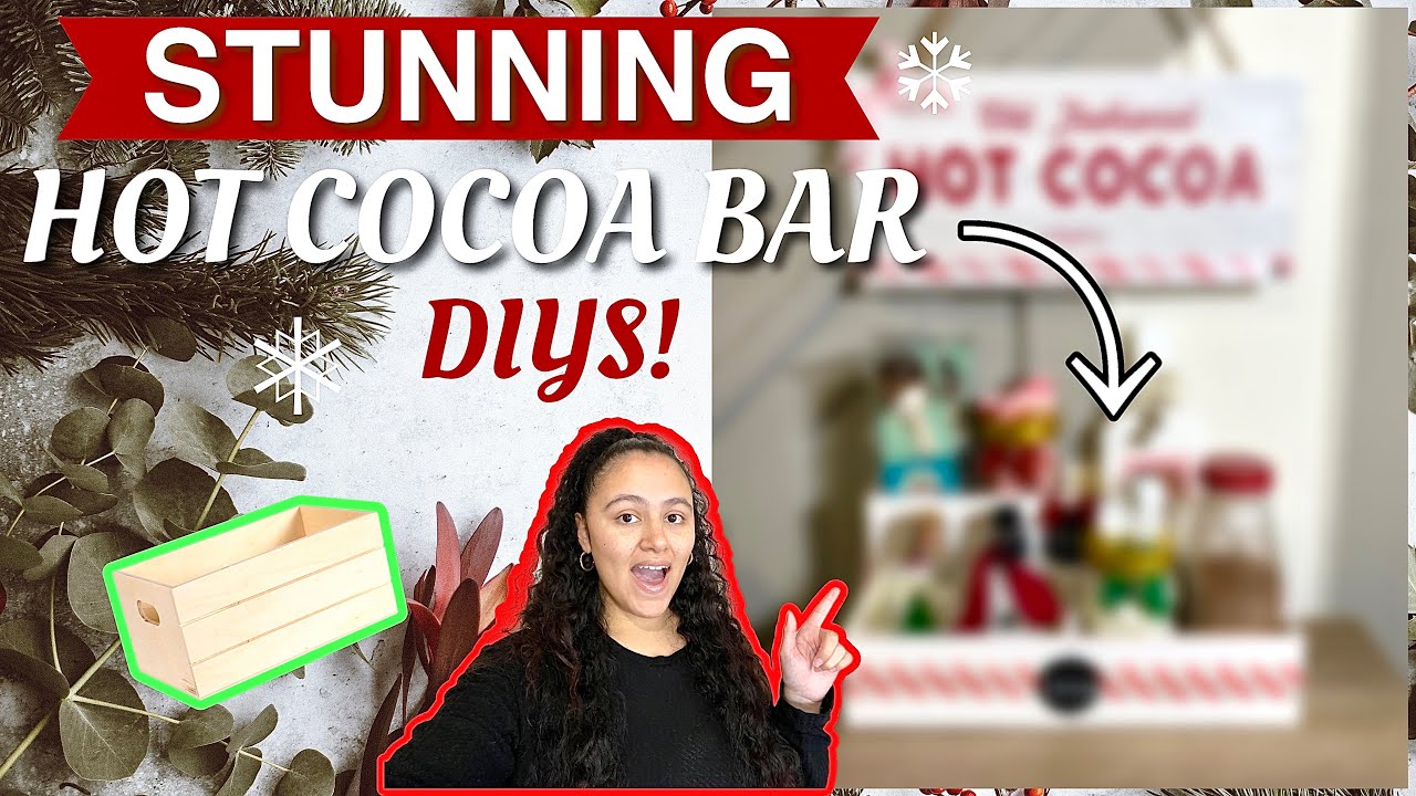 Dollar Tree Hot Cocoa Bar - Re-Fabbed