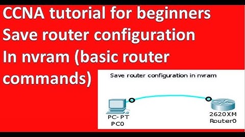 how to save router configuration in nvram