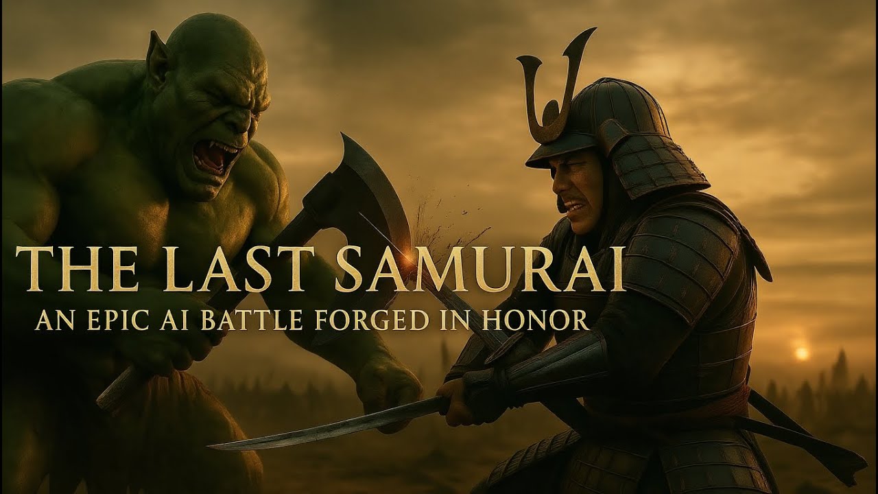 The Last Samurai vs The Orc Warlord – Epic AI Cinematic Battle | Created with 