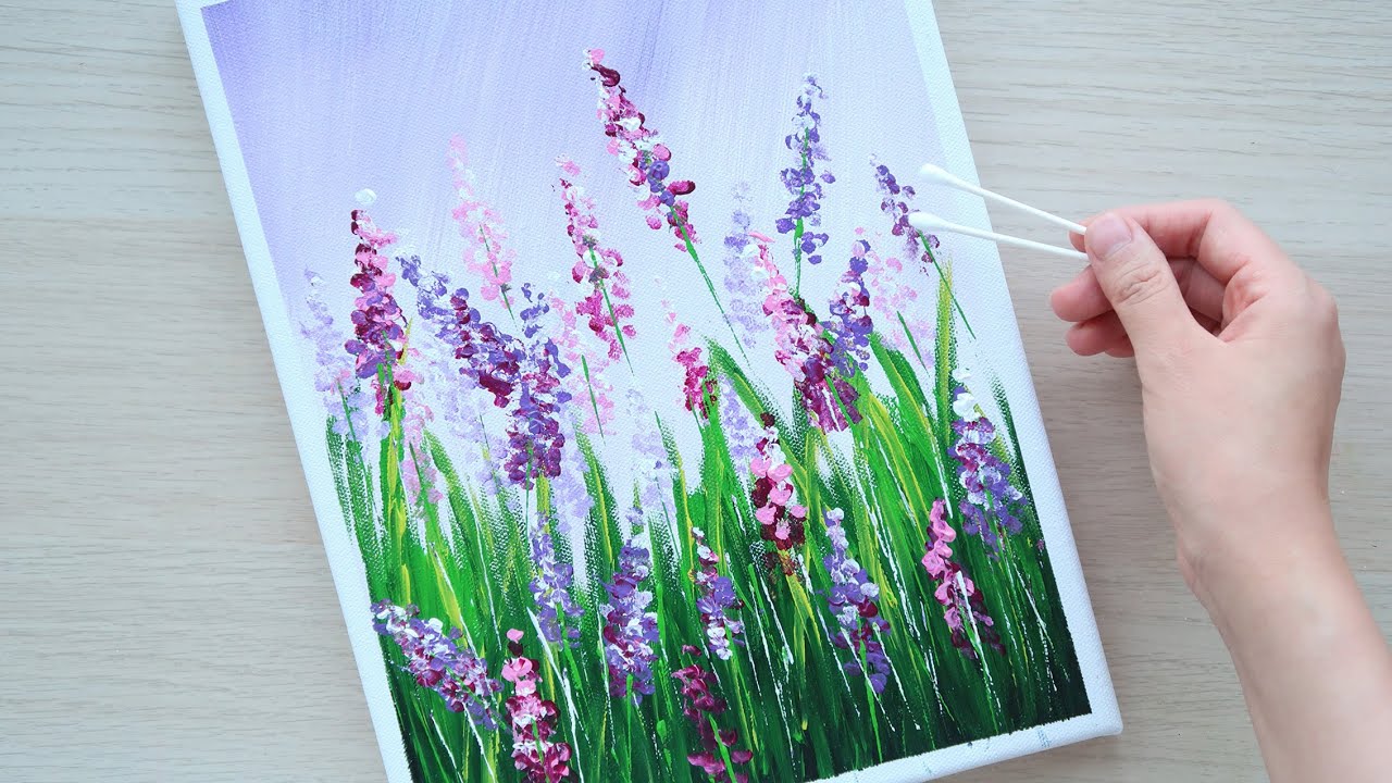 How To Paint Lavender: Easy Flower Painting Tutorial for Beginners