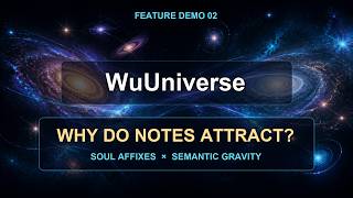 Why Your Notes Attract Each Other | Semantic Gravity in WuUniverse