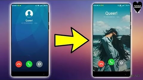 how to change your calling incoming and outgoing background, technical chemistry