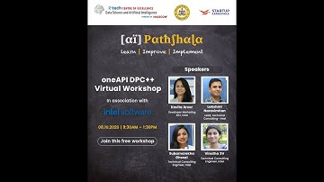 AI Pathshala - oneAPI DPC++ virtual tech workshop with Intel