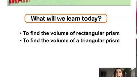 Chapter 8 Lesson 4: Volume of Prisms