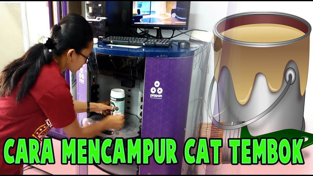  Cara  Mixing Cat  Tembok  dengan sistem komputer YouTube