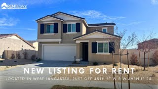 Home for Rent! 4 Bedroom + Solar Home For Rent in West Lancaster