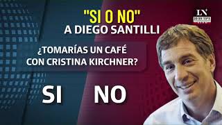 Si o no: ¿Diego Santilli tomaría un café con Cristina Kirchner?