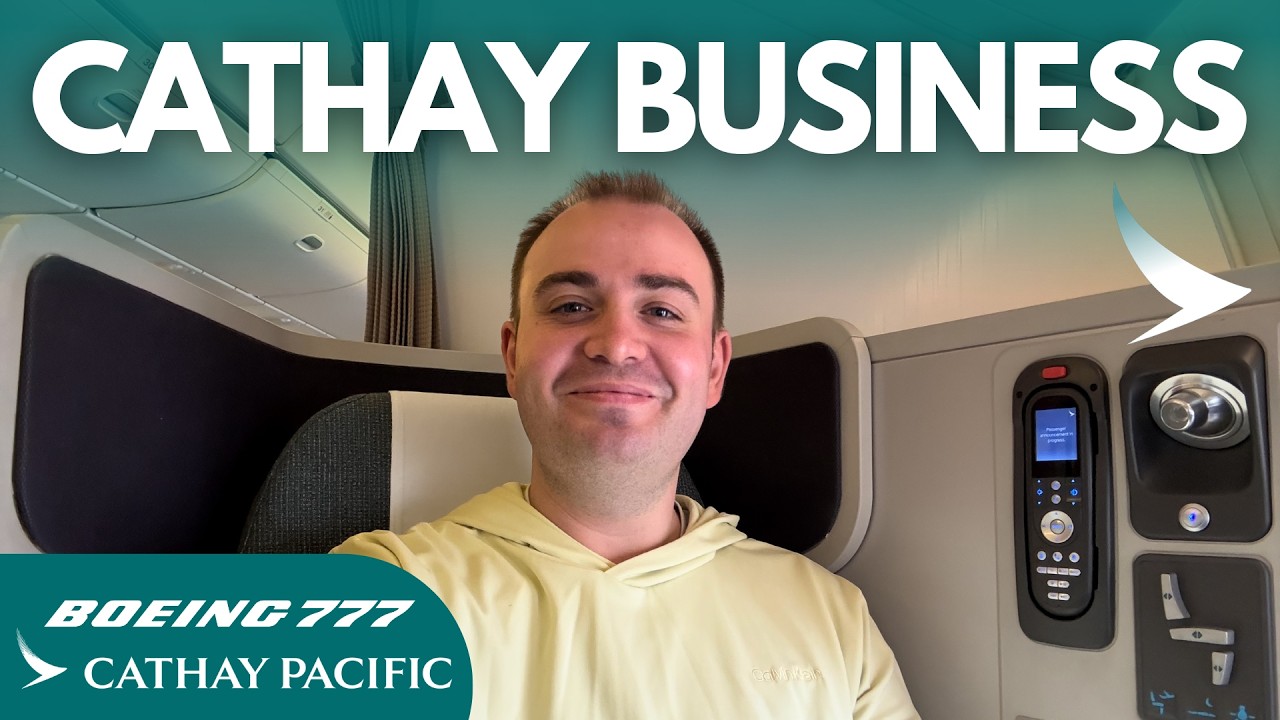 Flying Cathay's business class was a DREAM! | Flight Review | Hong Kong-Taipei | Boeing 777-300ER