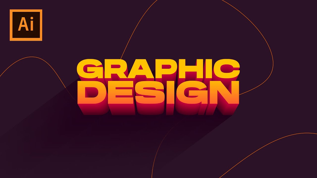 3D Text Effect in Adobe Illustrator - Adobe Illustrator Tutorial in ...