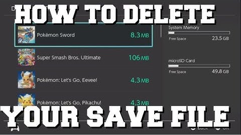 HOW TO DELETE YOUR SAVE FILE IN POKEMON SWORD AND SHIELD GUIDE!