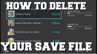 HOW TO DELETE YOUR SAVE FILE IN POKEMON SWORD AND SHIELD GUIDE!