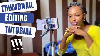 How to Create THUMBNAIL Pictures for YOUTUBE Videos | Andriod + iPhone TUTORIALS