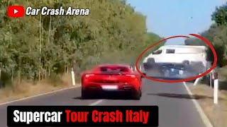 Ferrari and Lamborghini crash Italy simulation | Beamng.Drive