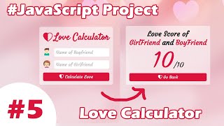 Love Calculator in HTML CSS and JavaScript | JavaScript Project #5 screenshot 5