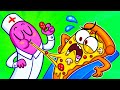 EXTREME PIZZA CHALLENGE || Healthy Food vs Junk Food || Crazy Situations by Avocado Couple