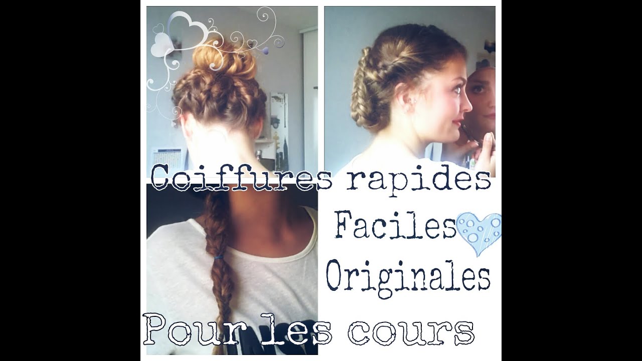 Coiffures originales, faciles. (Un peu bizarre j'avoue ...)