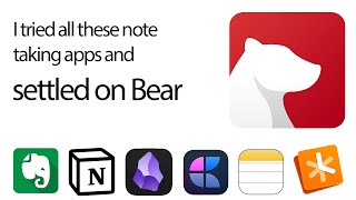 I tried all mainstream note taking apps and I settled on Bear screenshot 4